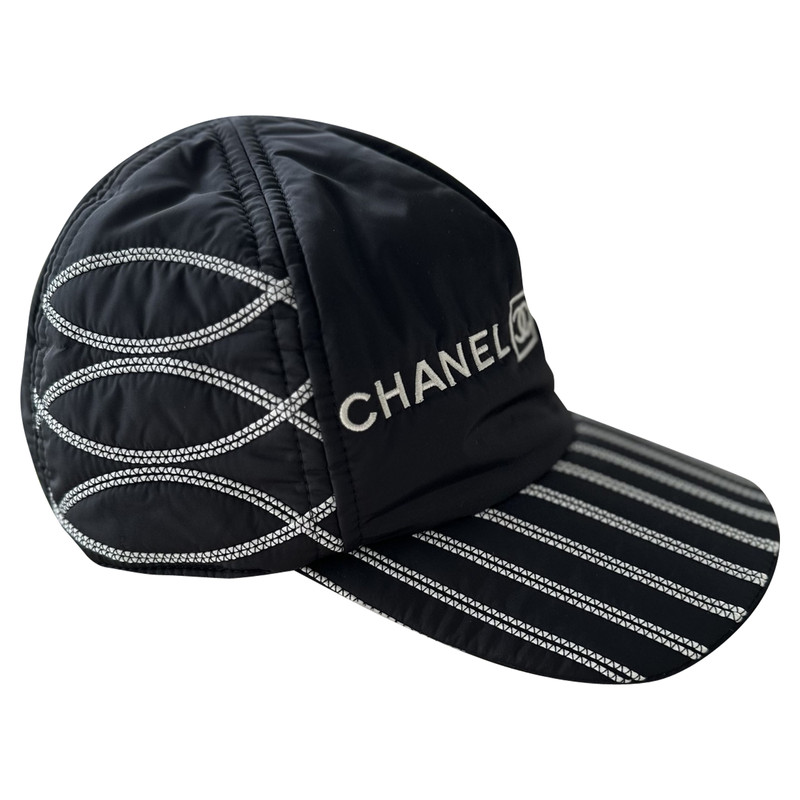 Chanel Fall 1991 Leather Chain Biker Hat  EL CYCER
